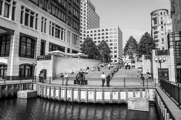 The cubitt steps in canary wharf - london - great britain - 19. September 2016 — Stockfoto