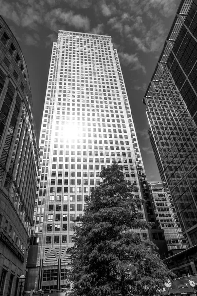 Bir Kanada gökdelen Canary Wharf - Londra - İngiltere - 19 Eylül 2016