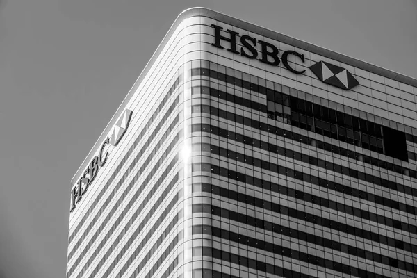 HSBC Binası Canary Wharf - Londra - İngiltere - 19 Eylül 2016 — Stok fotoğraf