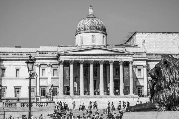 The National Gallery London på Trafalgar Square - London - Storbritannien - 19 September, 2016 — Stockfoto