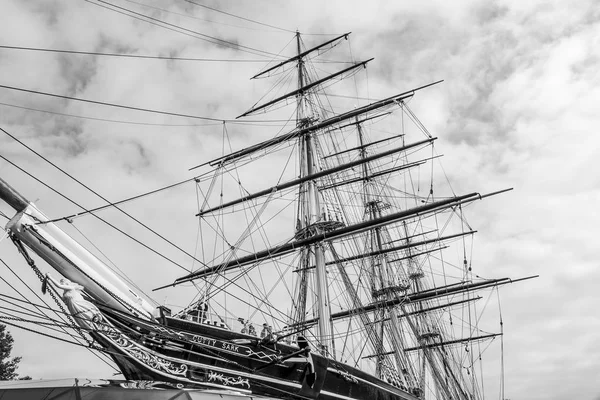 カティーサーク サーク - 帆船とグリニッジ標準時博物館 - ロンドン - イギリス - 2016 年 9 月 19 日 — ストック写真