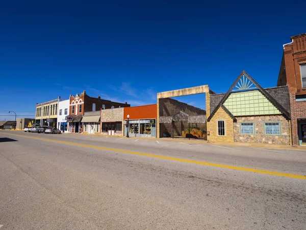 El hermoso centro de la ciudad de Stroud - un pequeño pueblo en Oklahoma — Foto de Stock