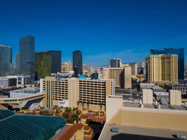 Vacker utsikt över Las Vegas Strip med Ny Ny Hotel och Casino - Las Vegas - Nevada - 12 oktober 2017 — Stockfoto