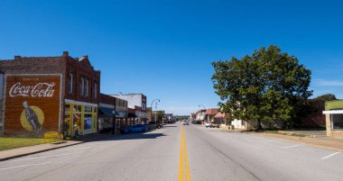 Güzel bir şehir merkezi Stroud - küçük bir kasaba Oklahoma - Stroud - Oklahoma - 16 Ekim 2017