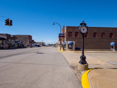 Güzel bir şehir merkezi Stroud - küçük bir kasaba Oklahoma - Stroud - Oklahoma - 16 Ekim 2017
