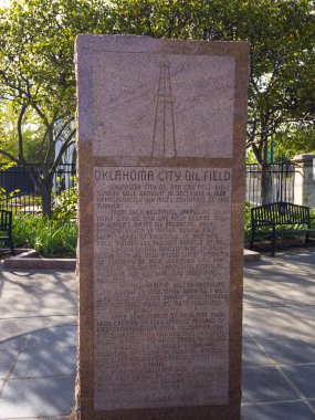 Oklahoma City petrol sahasını anıt - Oklahoma City - Oklahoma - 18 Ekim 2017