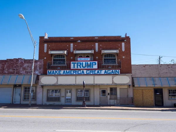 Un vero presidente Trump Fan in Oklahoma - STROUD - OKLAHOMA - 16 OTTOBRE 2017 — Foto Stock