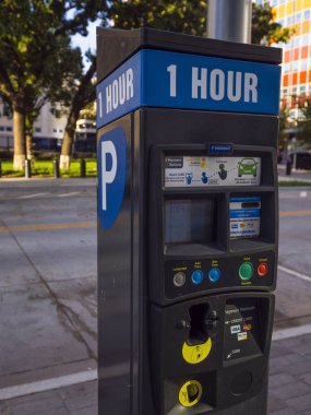 Metre şehir Oklahoma City - Oklahoma City - Oklahoma - 18 Ekim 2017 otopark