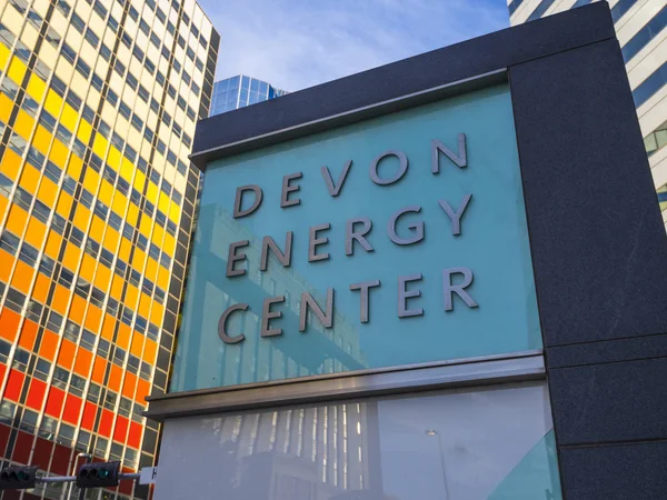Centro de Energia Devon em Oklahoma City - OKLAHOMA CITY - OKLAHOMA - OUTUBRO 18, 2017 — Fotografia de Stock
