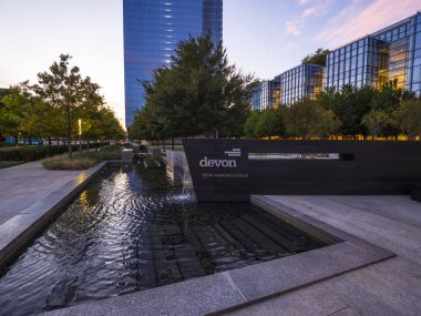 Devon Energy binaların Oklahoma City - Oklahoma City - Oklahoma - 18 Ekim 2017 modern mimari