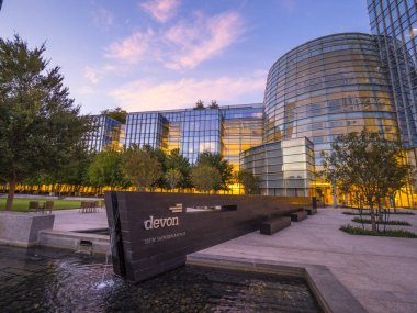 Devon Energy binaların Oklahoma City - Oklahoma City - Oklahoma - 18 Ekim 2017 modern mimari