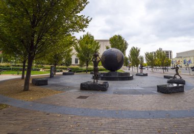 Tulsa - Tulsa Rotary Kulübü - Tulsa - Oklahoma - 17 Ekim 2017 yılında Rotary Plaza
