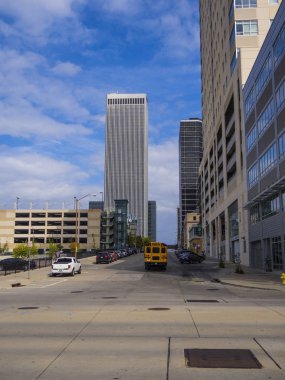 Güzel şehir merkezini Tulsa Oklahoma - Tulsa - Oklahoma - 17 Ekim 2017