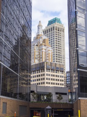 Modern ofis binaları Tulsa Downtown - Tulsa - Oklahoma - 17 Ekim 2017