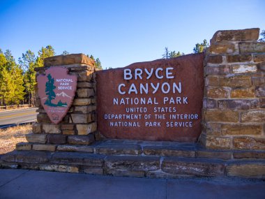 Ünlü Bryce Canyon Milli Parkı Utah - Bryce Canyon - Utah - 24 Ekim 2017