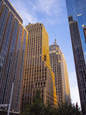 Oklahoma City 'deki modern ofis binaları.