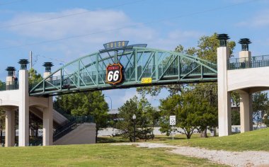 11 inci Cadde Köprüsü üzerinde Route 66 Tulsa Oklahoma