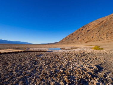 Ölüm Vadisi Kaliforniya 'daki Badwater Tuz Gölü
