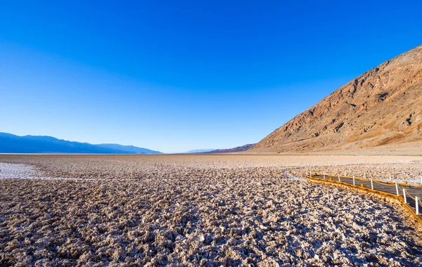 Beautiful scenery at Death Valley National Park California - Badwater salt lake