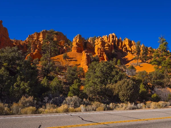 Las coloridas rocas del Cañón Rojo en Utah — Foto de Stock