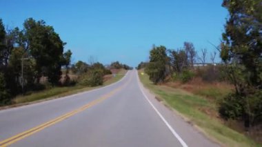 Güzel bir ülke yollar Oklahoma - sürüş Pov