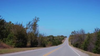 Güzel bir ülke yollar Oklahoma - sürüş Pov