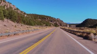 Utah - güzel ülke yollar doğal yollara sürüş