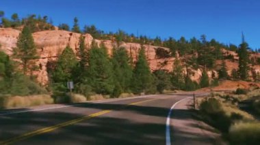 Utah - Red Canyon ülke yollar boyunca güzel sahne