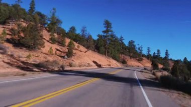 Utah 'taki güzel Kızıl Kanyon - harika manzaralı yollar