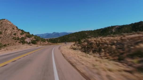 ユタ州ブライスキャニオン国立公園への道 — ストック動画