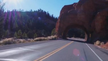 Utah 'taki güzel Kızıl Kanyon - harika manzaralı yollar