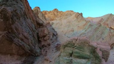 Golden Canyon 'daki muhteşem manzara Ölüm Vadisi Ulusal Parkı