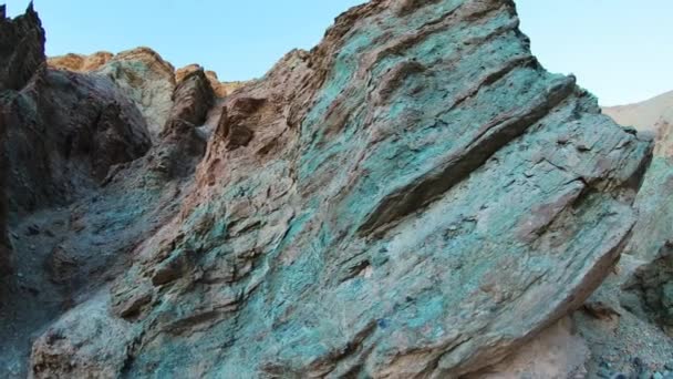 Hermoso Parque Nacional Colores del Valle de la Muerte - El Cañón de Oro — Vídeos de Stock