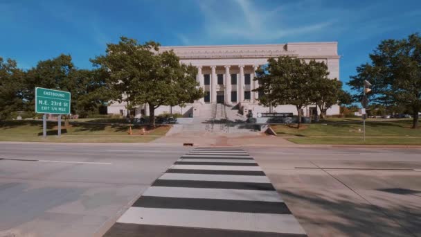 Oklahoma Centro Judiciário em Oklahoma City — Vídeo de Stock