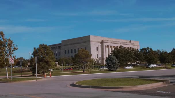 Oklahoma Centro Judiciário em Oklahoma City — Vídeo de Stock