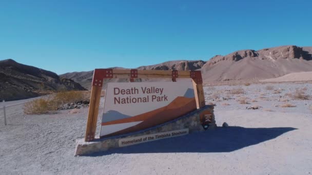 Parque Nacional do Vale da Morte na Califórnia — Vídeo de Stock