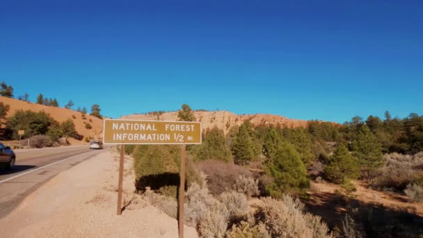 Hermoso paisaje en el Cañón Bryce en Utah — Vídeos de Stock