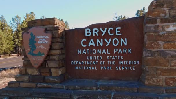 O famoso Bryce Canyon em Utah — Vídeo de Stock