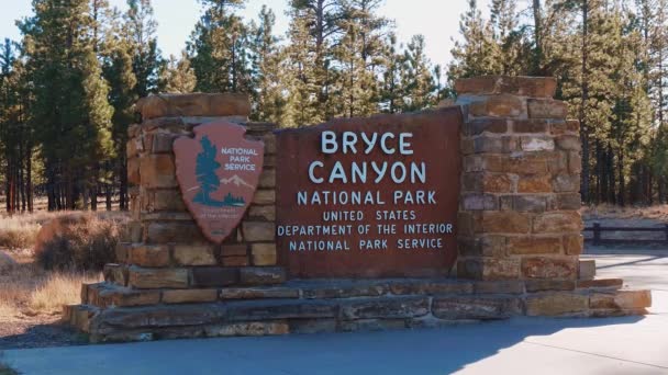 Den berömda Bryce Canyon i Utah — Stockvideo