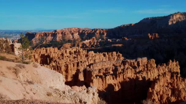 犹他州著名的国家公园中精彩的布莱斯峡谷 — 图库视频影像