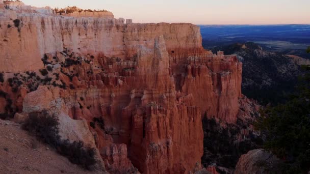 犹他州著名的国家公园中精彩的布莱斯峡谷 — 图库视频影像