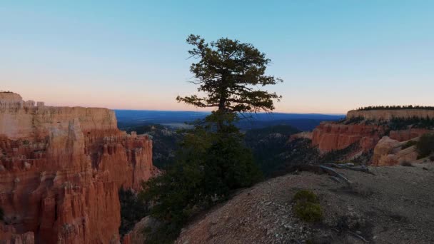 Utah 'ın en güzel simgesi. Ünlü Bryce Canyon Ulusal Parkı. — Stok video