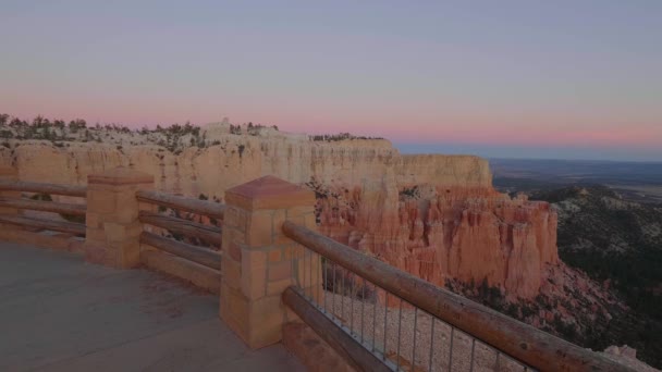 Lugares mais bonitos da Terra - Bryce Canyon National Park em Utah — Vídeo de Stock