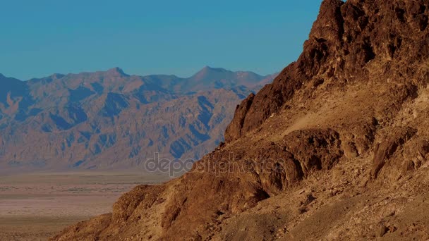 Maravilhoso Parque Nacional do Vale da Morte ao pôr do sol — Vídeo de Stock