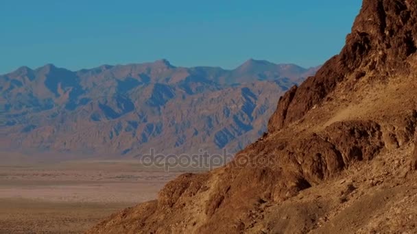 Prachtig Death Valley National Park bij zonsondergang — Stockvideo