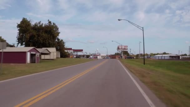 Rijden op de Route 66 in Oklahoma - Las Vegas-Nevada, 11 oktober 2017 — Stockvideo