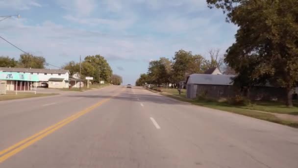 Landelijke wegen in Oklahoma - historische Route 66 - Las Vegas-Nevada, 11 oktober 2017 — Stockvideo