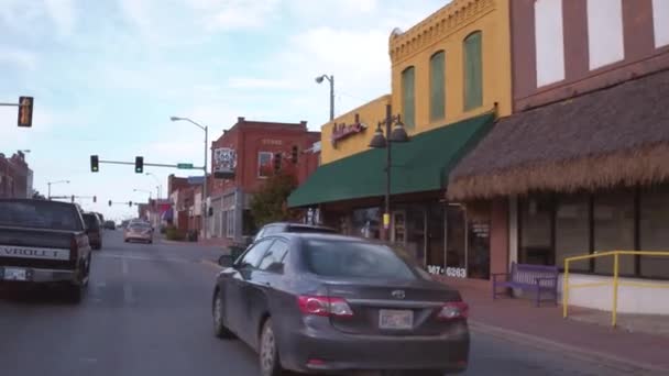 Krásné malé město v zemi Oklahoma - Las Vegas-Nevada, 11 října 2017 — Stock video