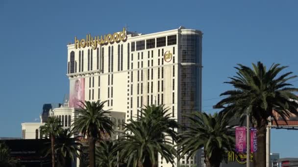Planet Hollywood Casino en Hotel op Las Vegas strip - LAS VEGAS-NEVADA, OKTOBER 11, 2017 — Stockvideo