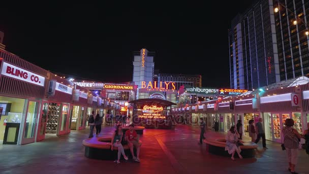 Lojas no Ballys Hotel em Las Vegas - LAS VEGAS-NEVADA, OUTUBRO 11, 2017 — Vídeo de Stock